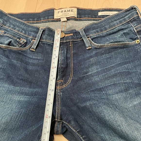 FRAME Le Skinny de Jeanne Denim Dark Wash Jeans 27 - Picture 7 of 10